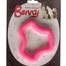 Benny Pembe 11x10 cm Sert Köpek Oyuncağı