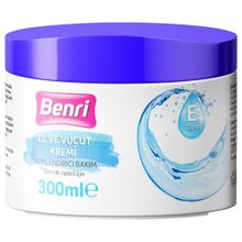 Benri 300 ml Nemlendirici Bakım El ve Vücut Kremi
