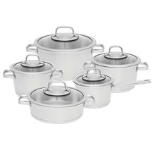 BergHoff 1110005 Essentials Hotel 10'lu Paslanmaz Çelik Tencere Seti
