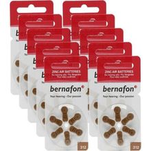 Bernafon 312 Numara 10 Paket 60 Adet Pil Işitme Cihazı Pili