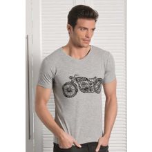 Berrak 1049 Motosiklet Baskılı Erkek T-Shirt