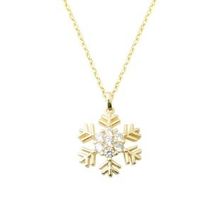 Besay Gold 14 Ayar Altın Kolye Taşlı Kartanesi