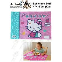 Beslenme Bezi Kız Modeli Yıkanabilir 32X47 cm 1 Adet Beslenme Örtüsü Okul Öncesi Kreş Anasınıfı Ilkokul Için Ideal - Yeşil