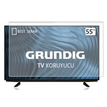 Best Ekran Grundig 55 Ggu 7900 A 55 İnç 139 cm Tak Çıkar Şeffaf Askı İpli Tv Ekran Koruyucu Paneli