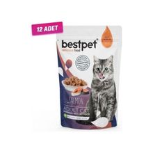 Best Pet Adult Jelly Pouch Somonlu 12x85 gr Kedi Maması