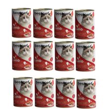 Bestpet 12x400 gr Kuzu Etli Konserve Yetişkin Kedi Maması