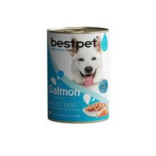Bestpet 12x400 gr Somonlu Soslu Konserve Yetişkin Köpek Maması