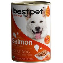 Bestpet 400 gr Somonlu Soslu Konserve Yetişkin Köpek Maması