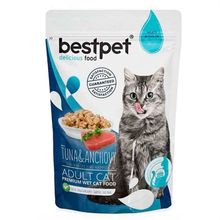 Bestpet 85 gr Ton Balıklı ve Hamsili Yetişkin Konserve Kedi Maması