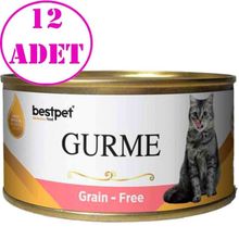Bestpet Gurme Somonlu Sterilised 12x100 GR Kedi Konservesi
