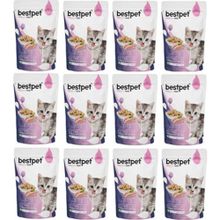 Bestpet Pouch Tavuklu 12x85 gr Yavru Kedi Konservesi