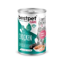 Bestpet Sağlıklı Tüyler İçin Tavuklu 400 gr Yetişkin Kedi Konserve Maması