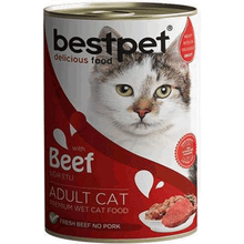 Bestpet Sığır Etli Konserve Yetişkin 400 gr Kedi Maması