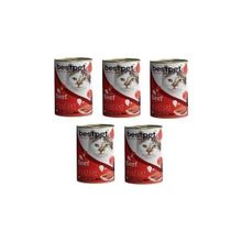 Bestpet Sığır Etli Yetişkin 5x400 g Kedi Konservesi