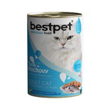 Bestpet Ton Balıklı ve Hamsili 12x400 gr Yaş Mama