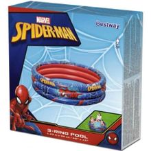 Bestway Spider-Man Desenli 1. 22 m X 30 cm +2 Yaş Üç Bölmeli Çocuk Havuzu