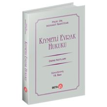 Beta Basım Yayım Kıymetli Evrak Hukuku Ders Notları