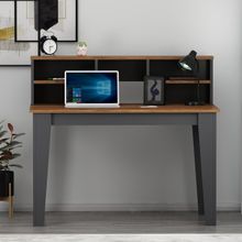 Betroya 123x60 Kahverengi Şimal Plus Antrasit Kemençe Çalışma Masası