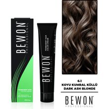 Bewon Profesyonel 100 ml 6.1 Koyu Kumral Küllü Saç Boyası