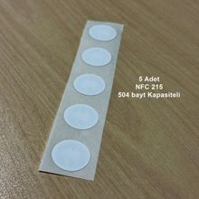 Beyaz Nfc Etiket NTAG215 25MM - 5 Adet - Bisiparisver