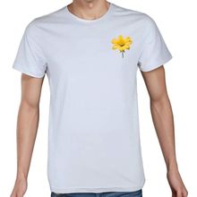 Beyaz Penguen Flower Beyaz Erkek T-shirt