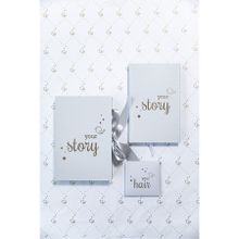 BeyazBirKutu Your Story Baby Journal Kutulu Set Anne ve Bebek Günlüğü Taş Rengi Anı Defteri