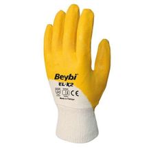 Beybi EL-K2 No:10 Sarı Nitril Pamuk Eldiven