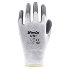 Beybi PN5 Polyester Örme NO:9 Koli Nitril Eldiven