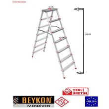 Beykon Cc77 7'li Çift Çıkışlı Alüminyum Merdiven