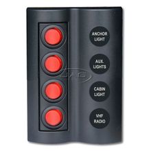 Bfy 4'lü Switch Panel, Işıklı ve Otomatik Sigortalı
