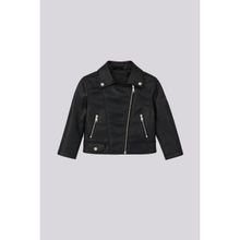 Bg Store Kız Çocuk Siyah Deri Ceket - 8 Yaş