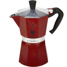 Bialetti 4943 6 Fincan Kapasiteli Moka Express Kırmızı Espresso Kahve Pişiricisi