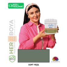 Bianca Stella Soft Yeşil 0.5 lt Su Bazlı Saf Akrilik Boya