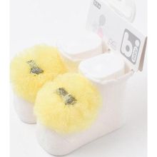 Bibaby Sarı Ponpon Bebek Çorabı
