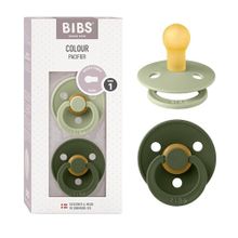 Bibs Colour İkili Kauçuk Sage Hunter Green 0-6 Ay Emzik
