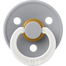 Bibs Colour Kauçuk Cloud Glow 0-6 Ay Gri Emzik
