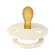 Bibs Simetrik Kauçuk Ivory 0-6 Ay Bej Emzik