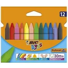 Bic 12 Renk Elleri Kirletmeyen Üçgen Pastel Boya