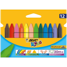 Bic 8297732 12'li Kutu Elleri Kirletmeyen Üçgen Pastel Boya