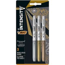 Bic 944033 Permanent Intensity Altın Gümüş Bronz 3'lü Kalem Blister Markör