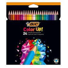 Bic 950528 Color Up Üçgen 24'lü Kutu Kuru Boya Kalemi