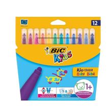 Bic Baby Güvenlikli Uç 12'li Keçeli Boya Kalemi