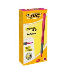 Bic Brite Liner Grip 12'li Kutu Pembe Fosforlu Kalem