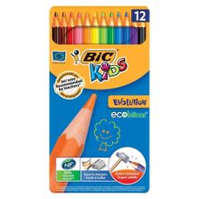 Bic Evolution Ecolutions Tam Boy 12 Renk Kuru Kalem Boya