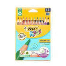 Bic Kids 12 Renk Metal Kutulu Üçgen Jumbo Kuru Boya