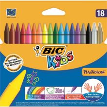 Bic Plastidecor 18'li Uzun Boy Silinebilir Pastel Boya