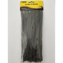 Big Master 3.6x200 mm 100 Adet Siyah Kablo Bağı Plastik Cırt Kelepçe