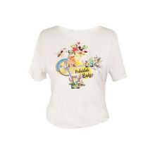Biggdesign Nature Pedaldaki Bahçe Beyaz Kadın T-shirt