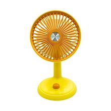 Bigmate YM88160 Sarı Mini Masa Fanı Taşınabilir Serinletici Şarjlı 3 Kademeli Hız Ayarı Vantilatör