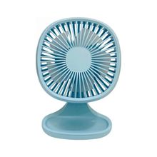 Bigmate YM88192A Mavi Mini Masa Fanı Taşınabilir Serinletici Şarjlı 3 Kademeli Hız Ayarı Vantilatör